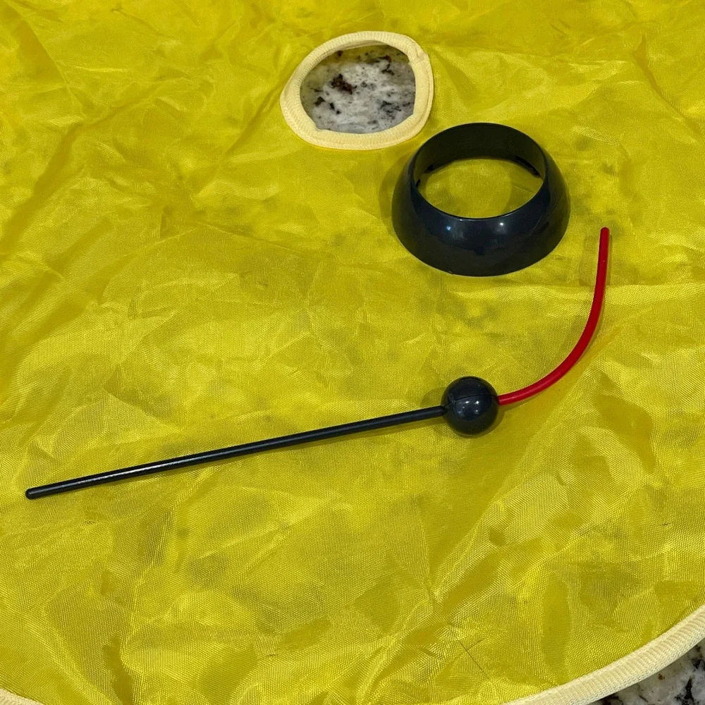 Cats Meow Replacement‎ Parts Yellow Fabric Cover Wand and Ring Set